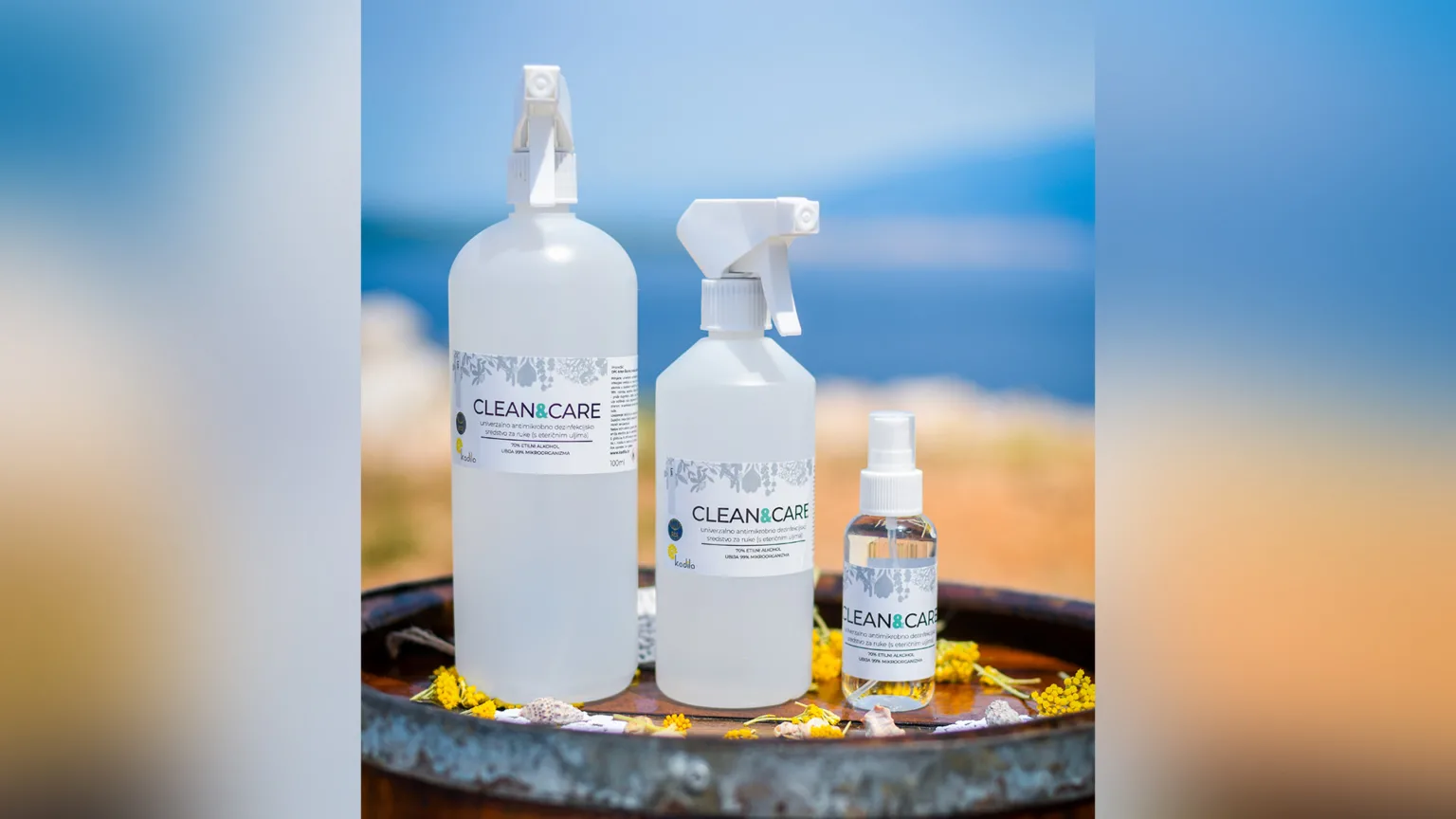 Clean & care univerzalno antimikrobno dezinfekcijsko sredstvo za ruke (s eteričnim uljima)